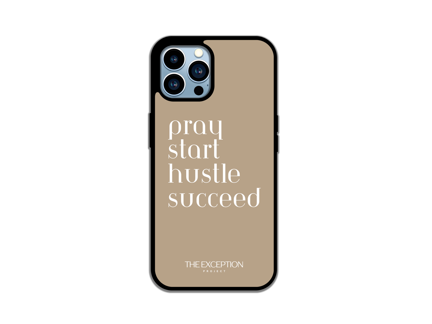 Pray,start,hustle,succeed- iPhone Case