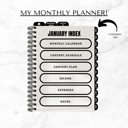 Content Planning Made Easy- Digital Planner