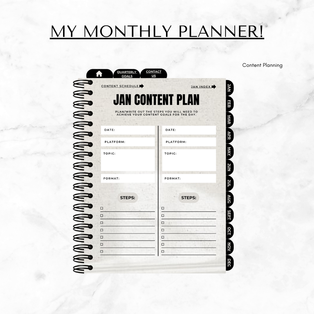 Content Planning Made Easy- Digital Planner