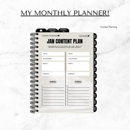 Content Planning Made Easy- Digital Planner